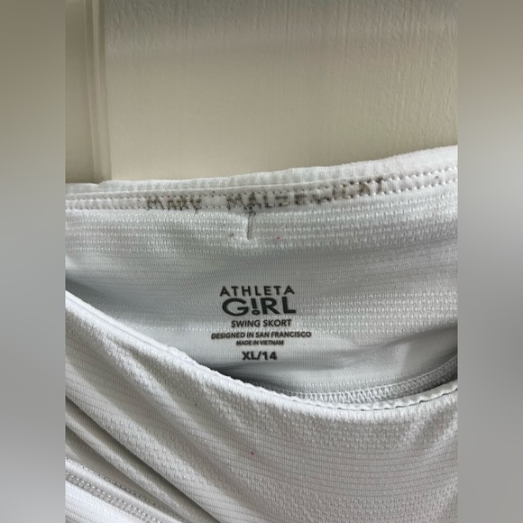 Athleta, size 14 girl, white skort - Picture 3 of 3